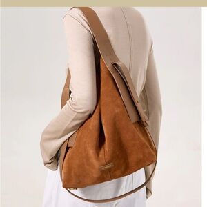 Songmont Brown Shoulder Bag with Relaxed Silhouette